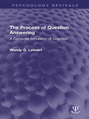 cover image of The Process of Question Answering